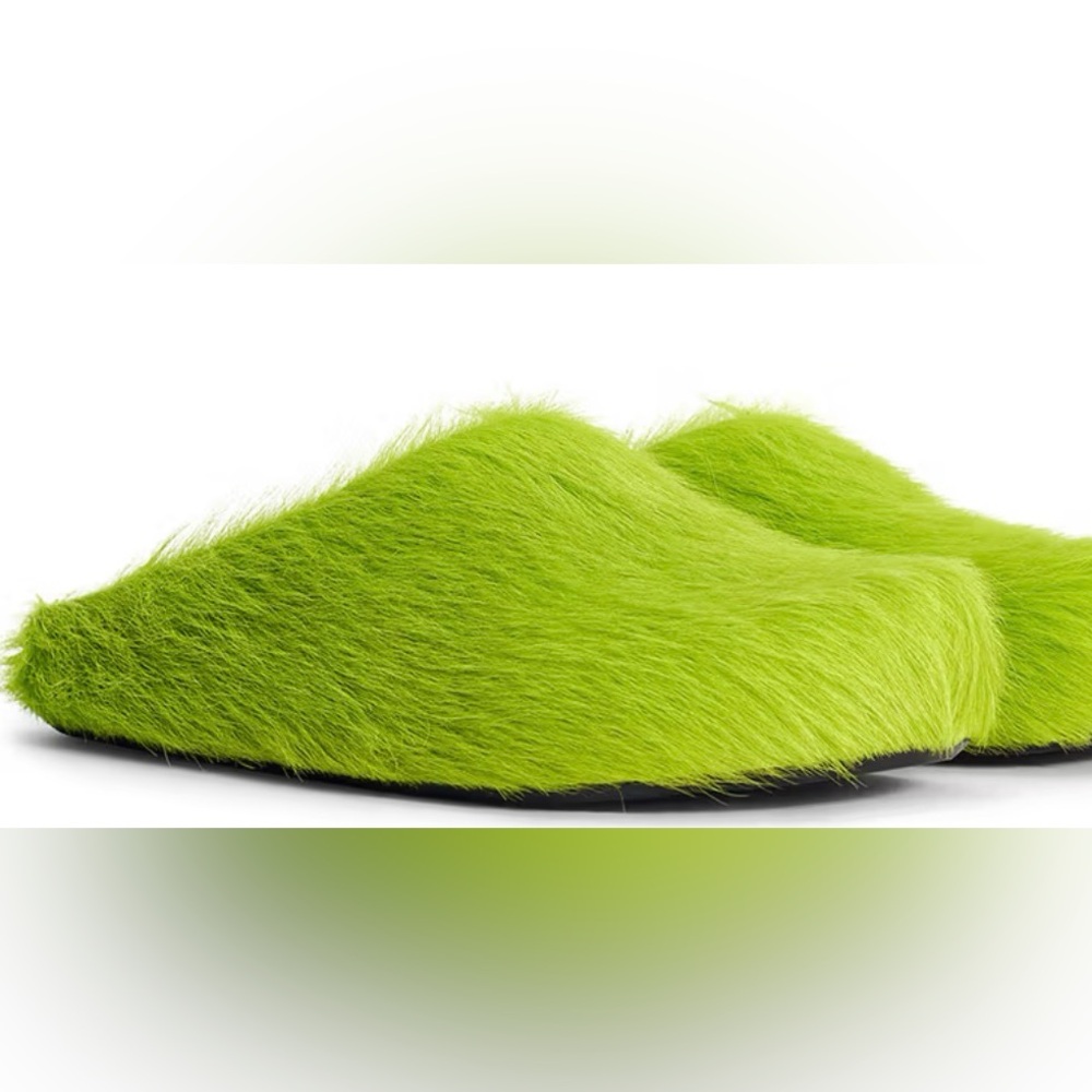 Marni Turquoise Furry Men's Shoes